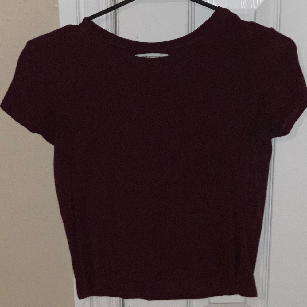 Maroon AE Crop Top